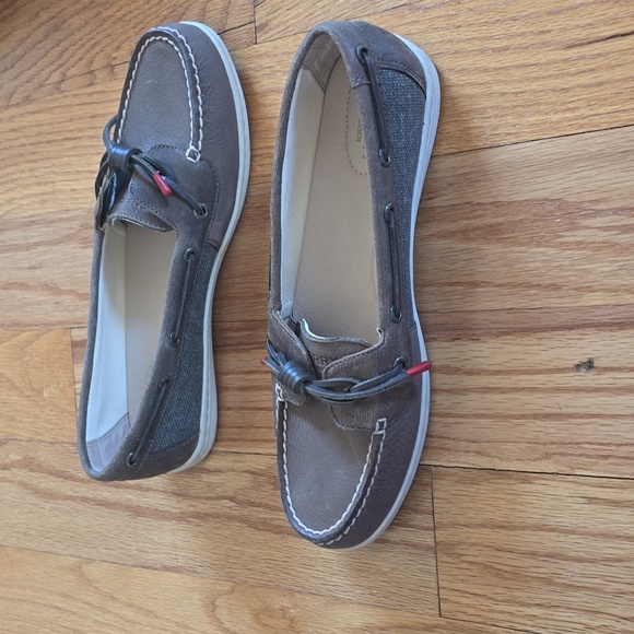 Sperry barrelfish taupe slip on shoes - Picture 3 of 7